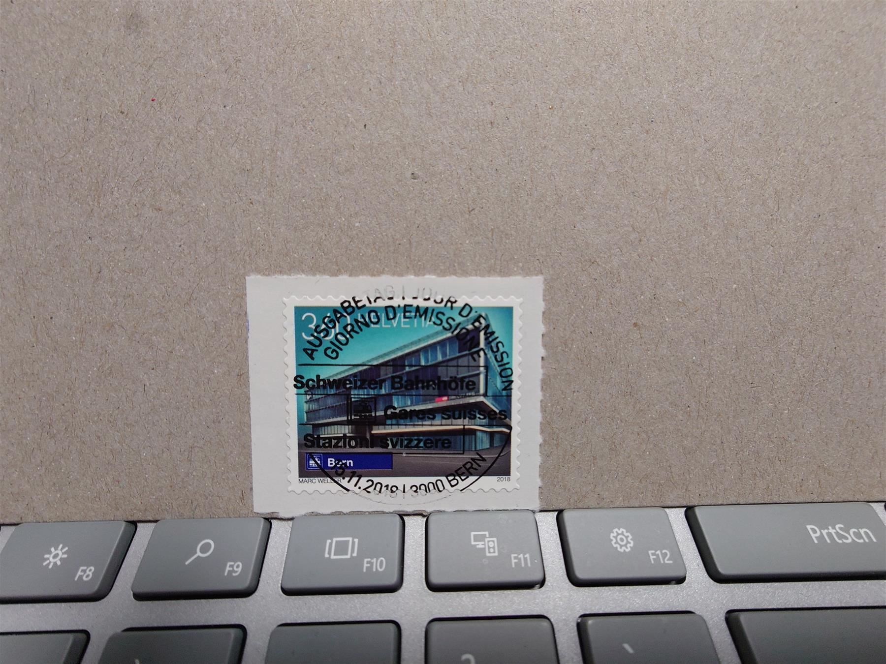 Tutti i francobolli: Schweizer Bahnhöfe 2018, Bern, aus Bogen Vollersttagstempel – Usato da Rickenbach SO venduto da Bytebull