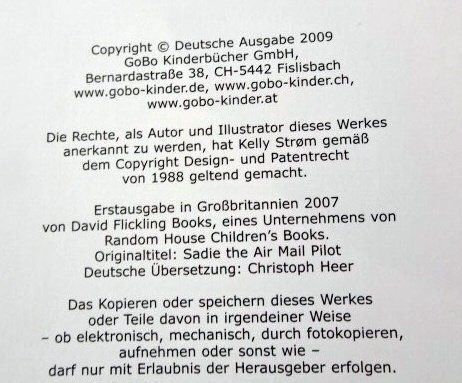 Livres: Chilla, die Luftpostpilotin – D'occasion à Wetzikon ZH par strubeli024 1