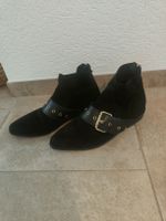 Schwarze Wildleder Stiefeletten von Tommy Hilfiger