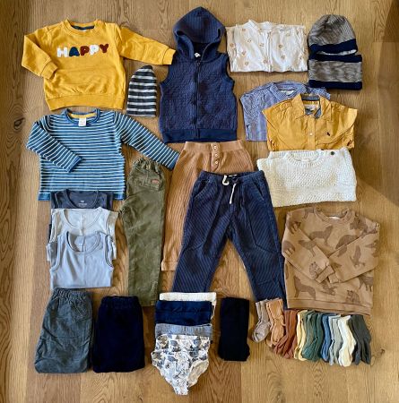 H&M Kleiderpaket Baby Junge unisex Gr. 98 aus 1. Hand
