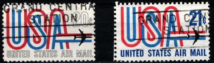 Tutti i francobolli: 2 Timbres Amérique - USA - 1960 - Obl. – Usato da Blonay venduto da Leglaude_01