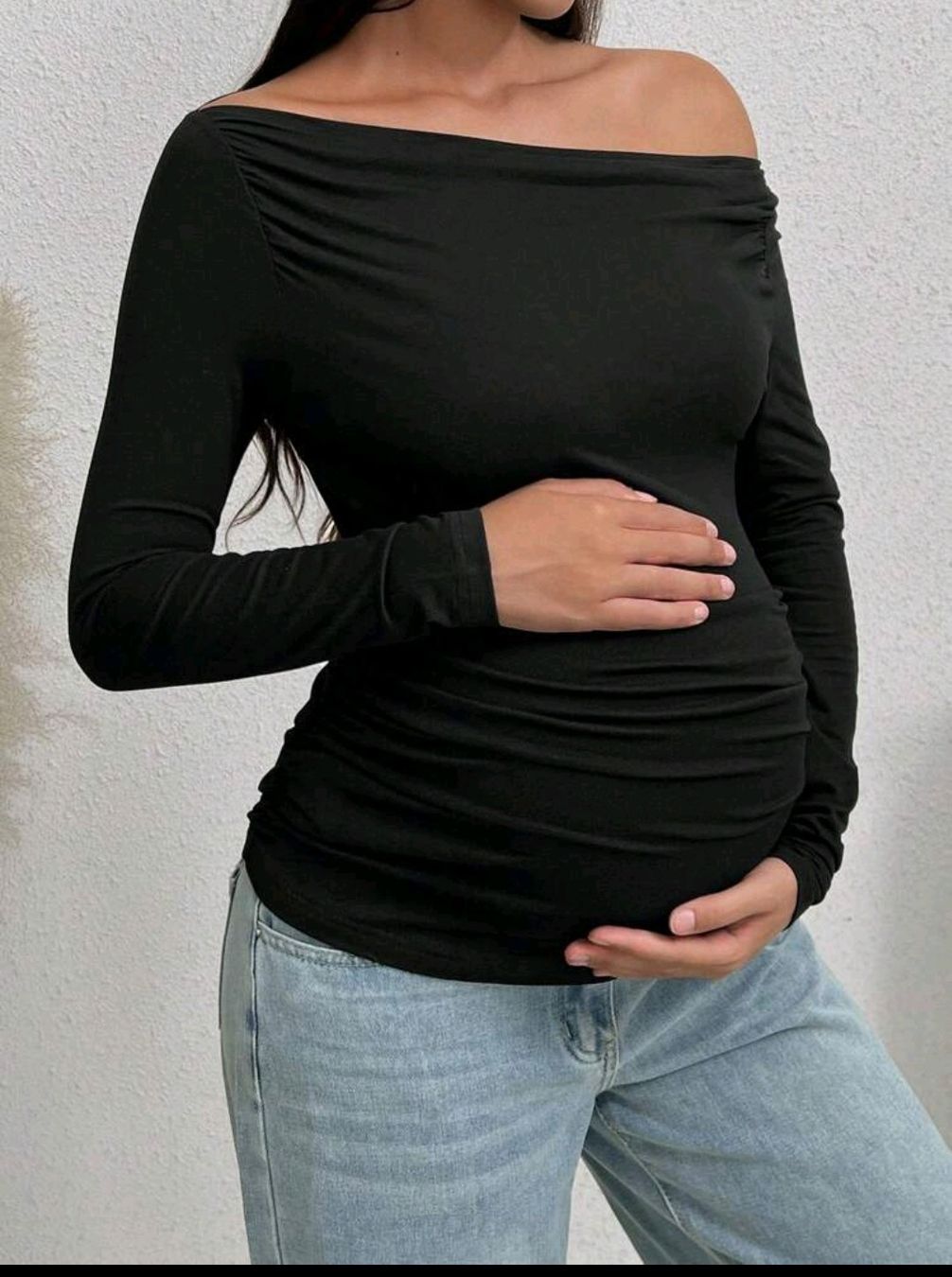 Tops: Umstandsshirt mit asymmetrischem Halsausschnitt – Gebraucht aus Mettmenstetten von ste_9tm8 1