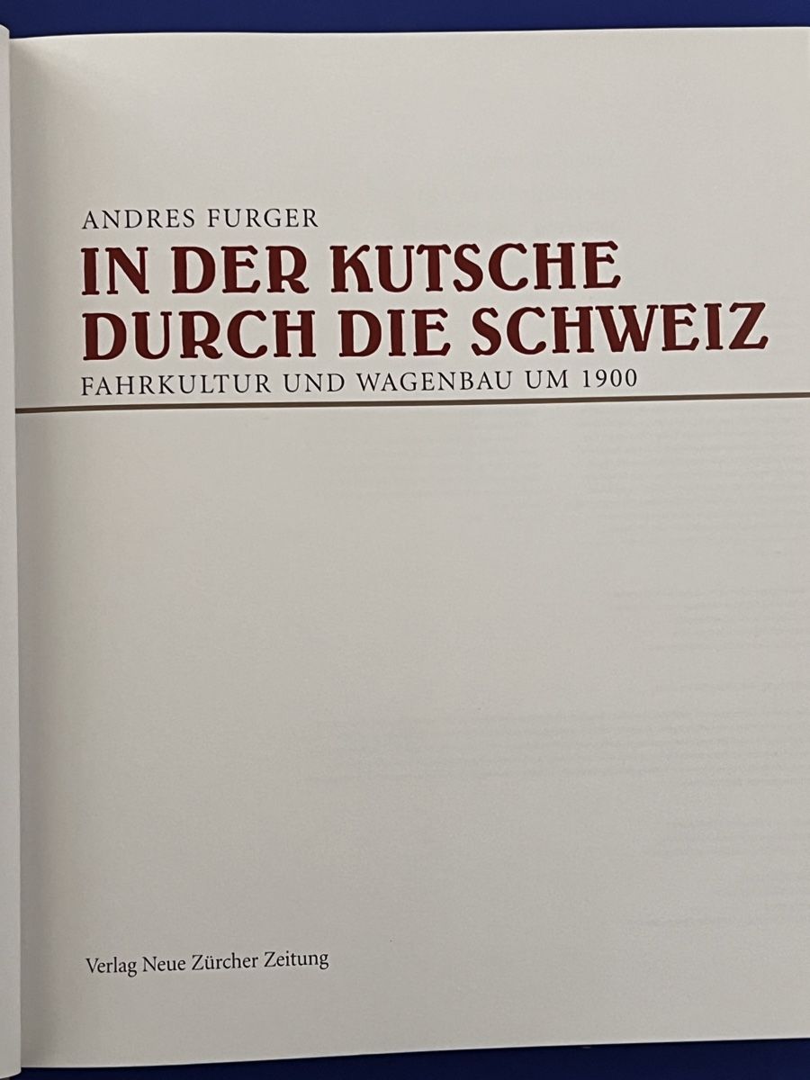 Livres: Furger In der Kutsche durch die Schweiz Postkutsche 2006 – D'occasion à Adliswil par buch_und_kunst 1