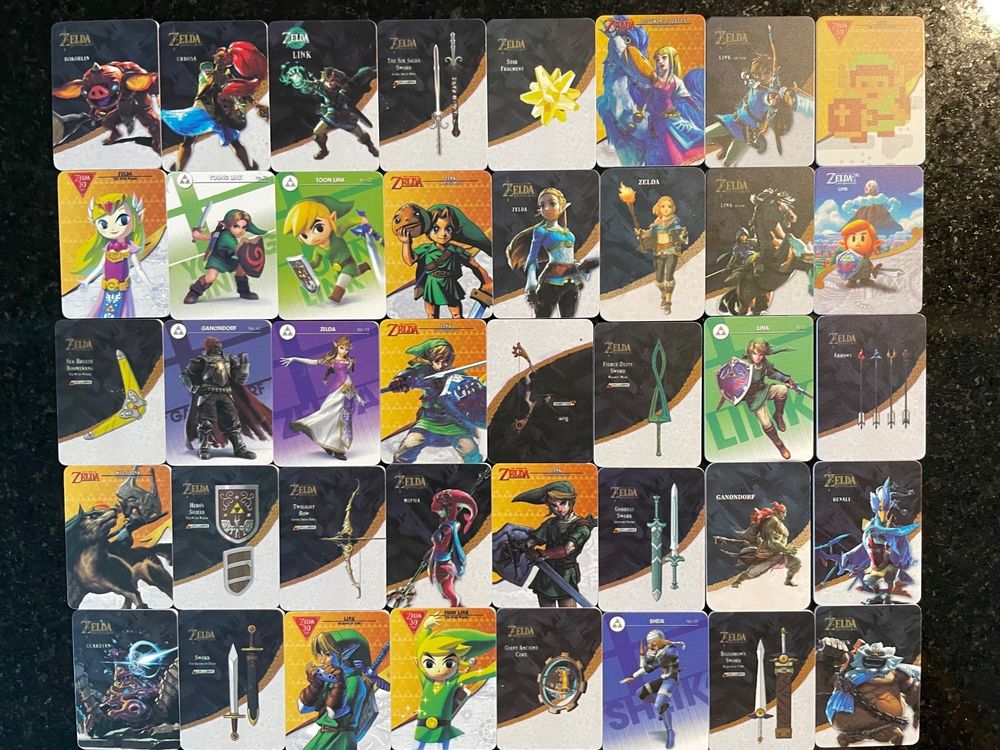 Zelda Amiibo NFC mini cards 40 Stück (Neu (gemäss Beschreibung)) in ...