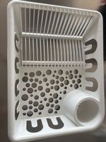 Geschirrabtropfkorb IKEA Fllundra weiss mit Besteckhalter