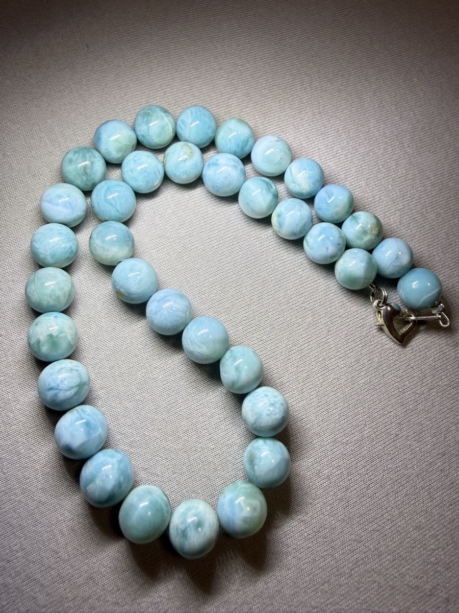 Ketten: Larimar Collier   – Gebraucht aus Oberhof von RealStone 1