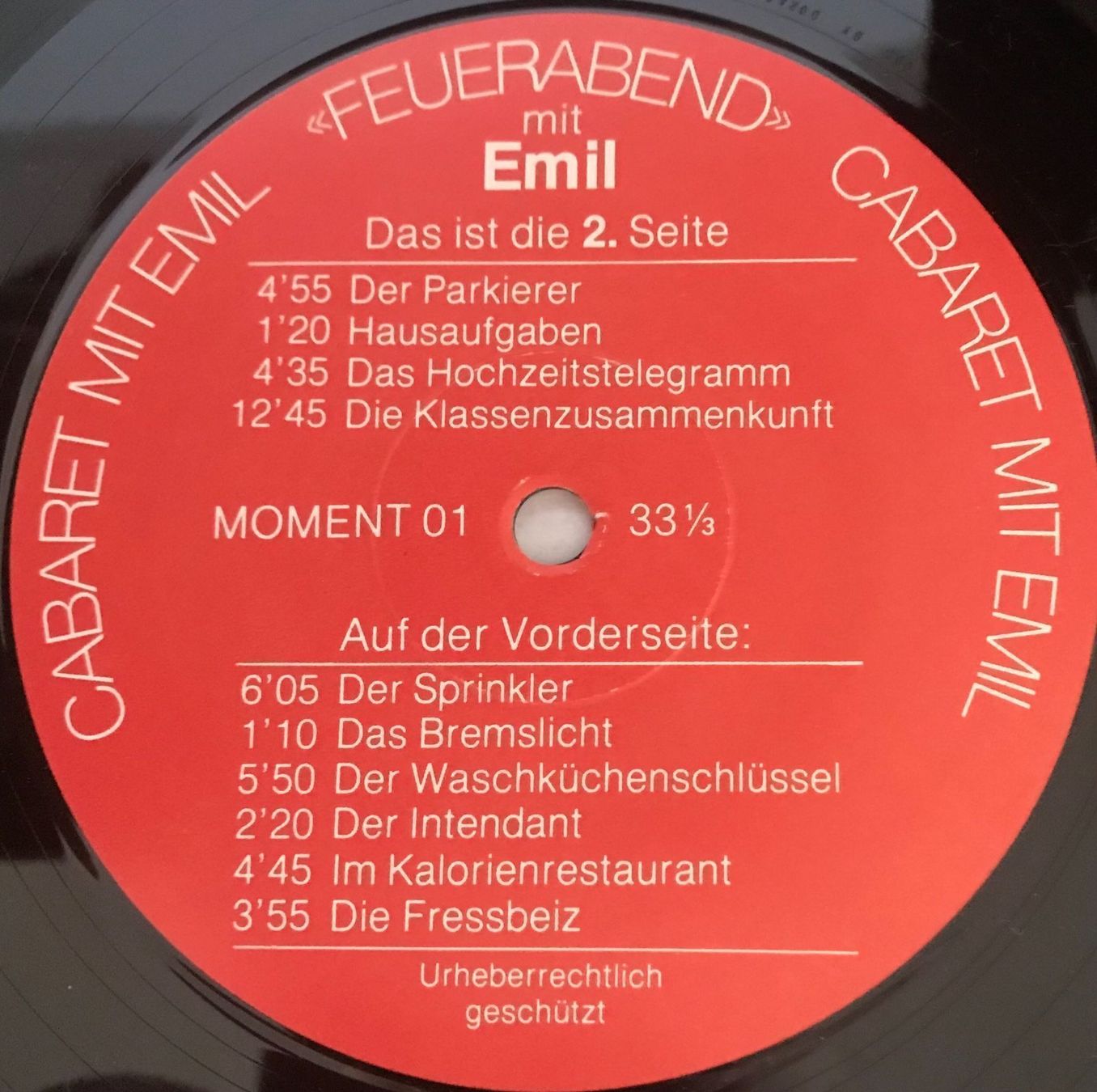 Dischi in vinile: EMIL - FEUERABEND - 33 Tours – Usato da Bussigny venduto da vinyl-pas-cher 4