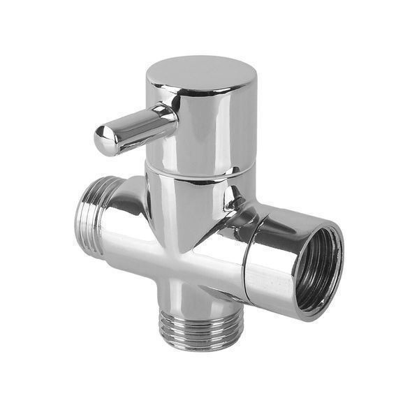 Multifunktions G1/2 3-Wege Dusch-Umstellventil Mit Halter – Verchromt, Für Bad & Dusche | Typ 1