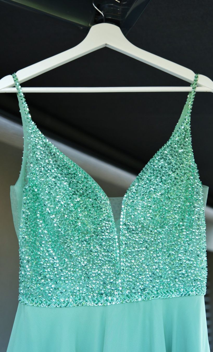 Vestiti: Kleid mit Paillette (mint) Gr. 38, SWING – Nuovo (secondo la descrizione) da Wohlen AG venduto da Exitburn 1