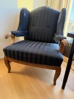 Antiker Lounge Sessel (neu gepolstert) 
