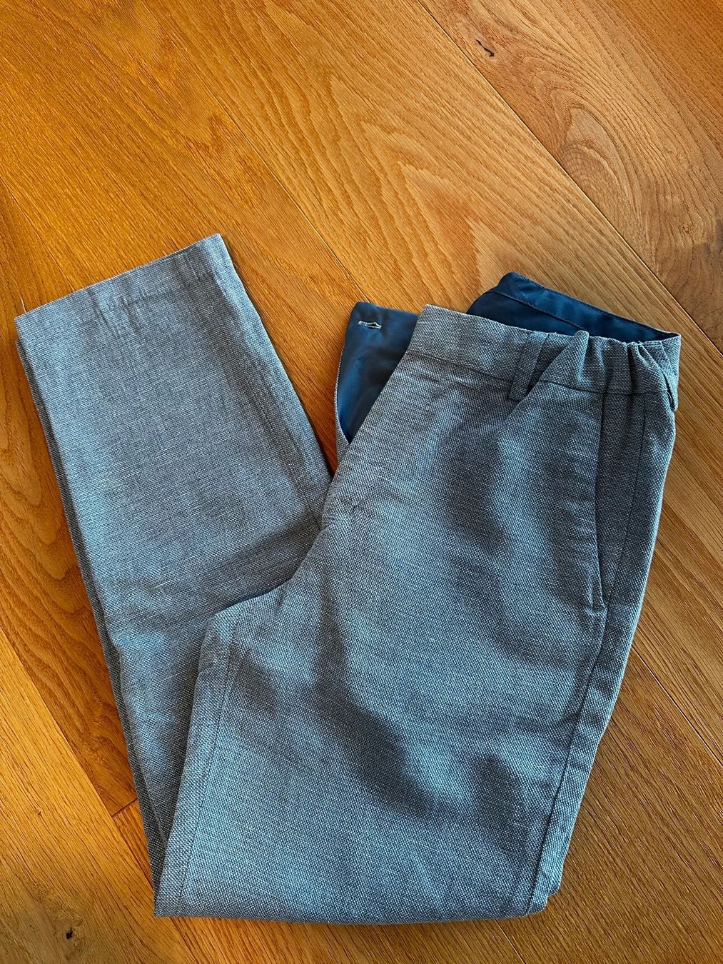 H&M Pantalons: H&M Stoffhose Gr. 164, blau – D'occasion à Sissach par tapasu