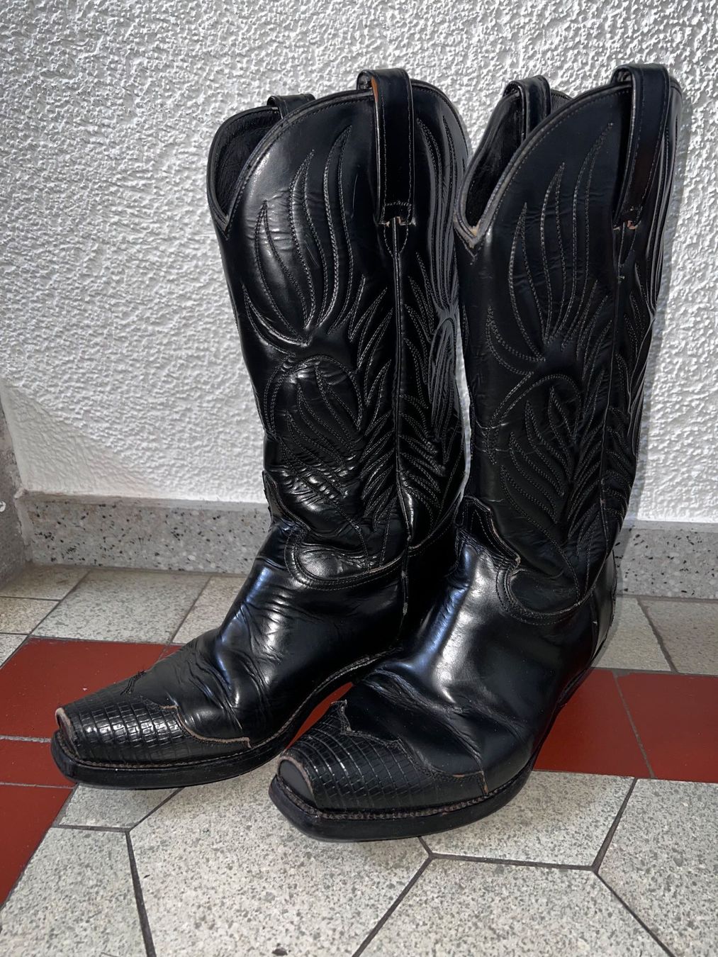 Scarpe da donna: Lederstiefel Gr.37 "Cowboystyle" – Usato da Zürich venduto da Mailfree