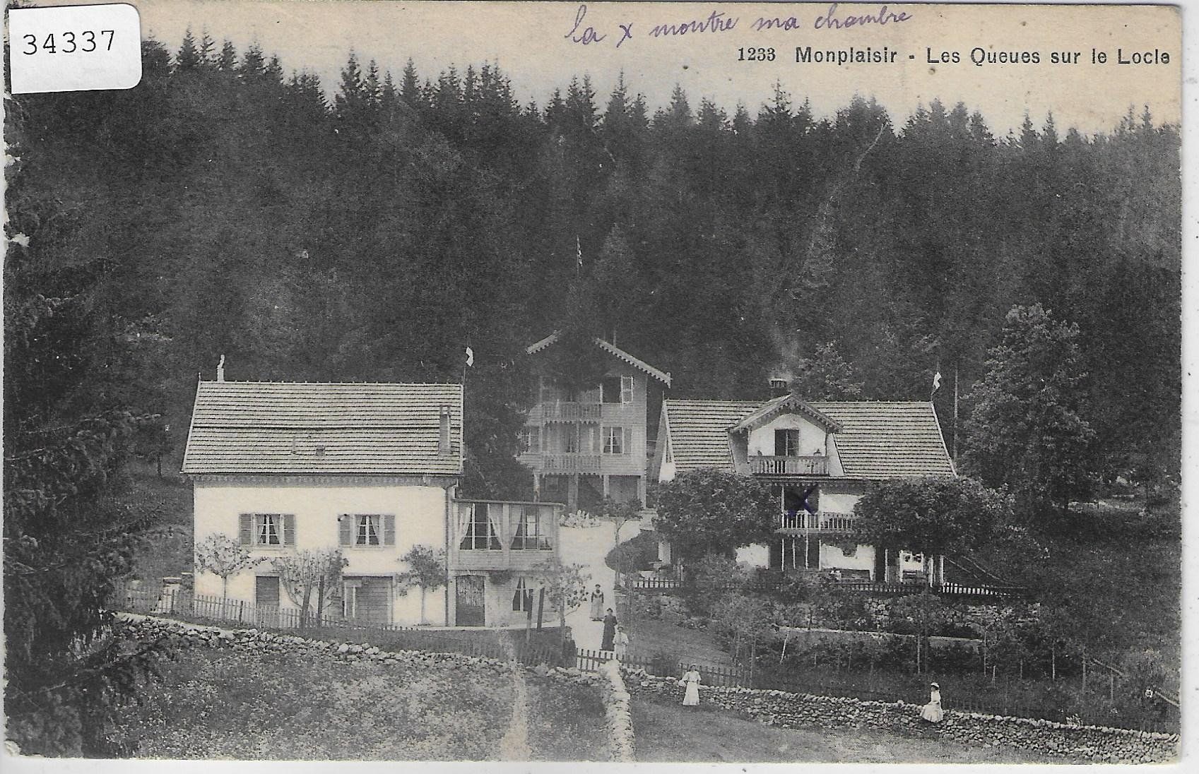 Cartoline postali: Monplaisir - Les Queues sur le Locle – Usato da Ettingen venduto da Kartenplanet