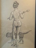 WERNER Charles  ( 1909-1997) Dessin au crayon