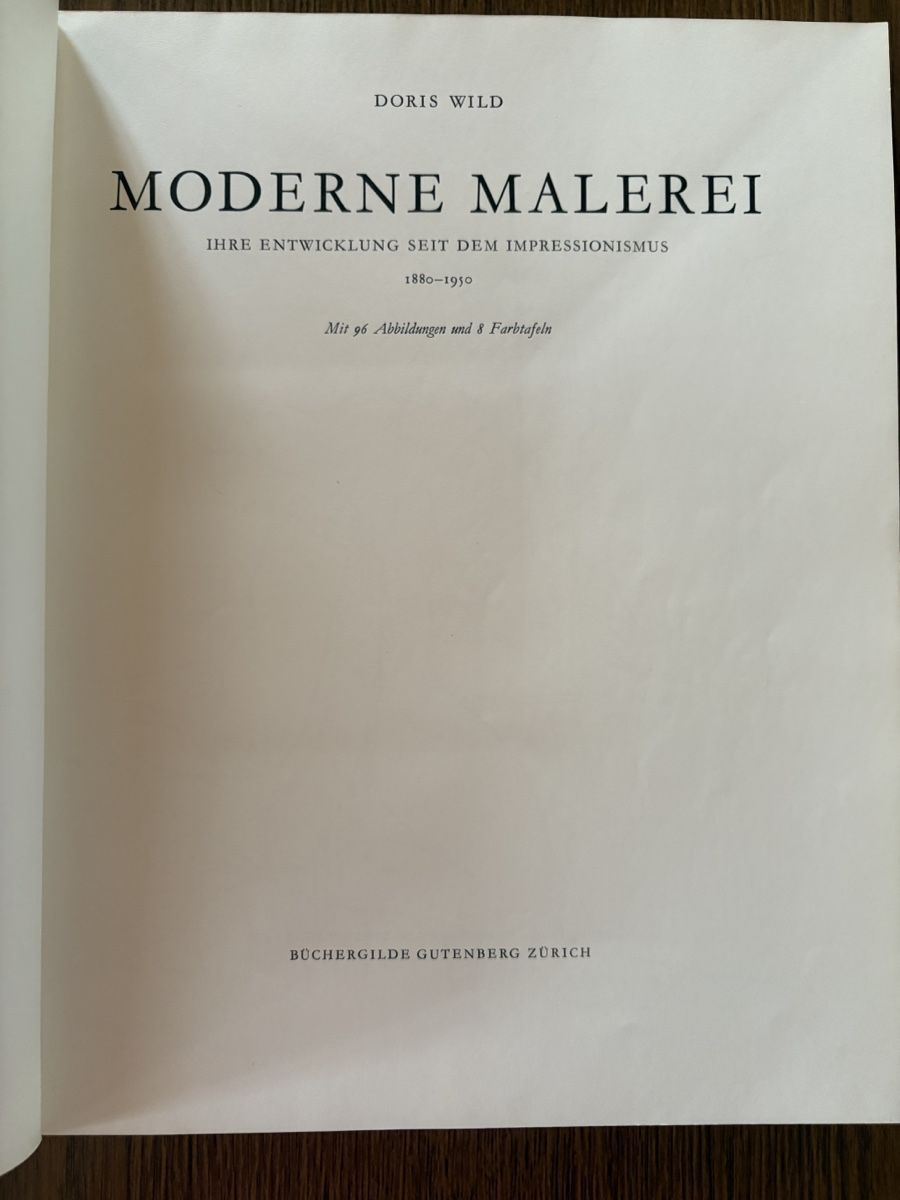 Libri: Buch Moderne Malerei Doris Wild gebraucht – Usato da Wyssachen venduto da Hahe89