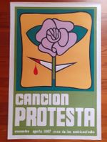 Cancion Protesta  Siebdruck  A.Rostgaard 1967 Rarität Museum