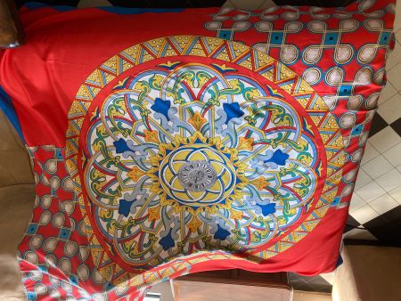 foulard soie-viscose