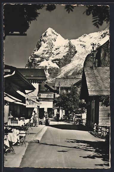 Cartes postales: AK Mürren, Dorfstrasse mit Eiger, 1931 – D'occasion à Berlin par bartko-reher