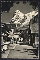 AK Mürren, Dorfstrasse mit Eiger, 1931