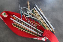 Umfangreiche Strickutensilien