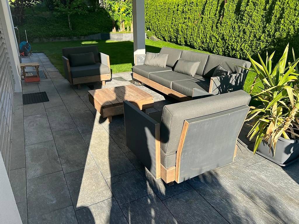 Pfister Poltrone: Teak Gartenlounge – Usato da Hohenrain venduto da sui_slk2