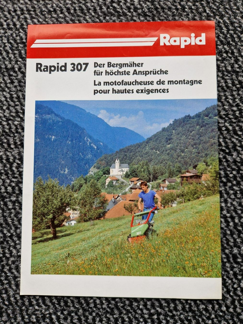 Rapid Trattori: Original Prospekt Rapid Motormäher 307 – Usato da Dürnten venduto da Bachtel84