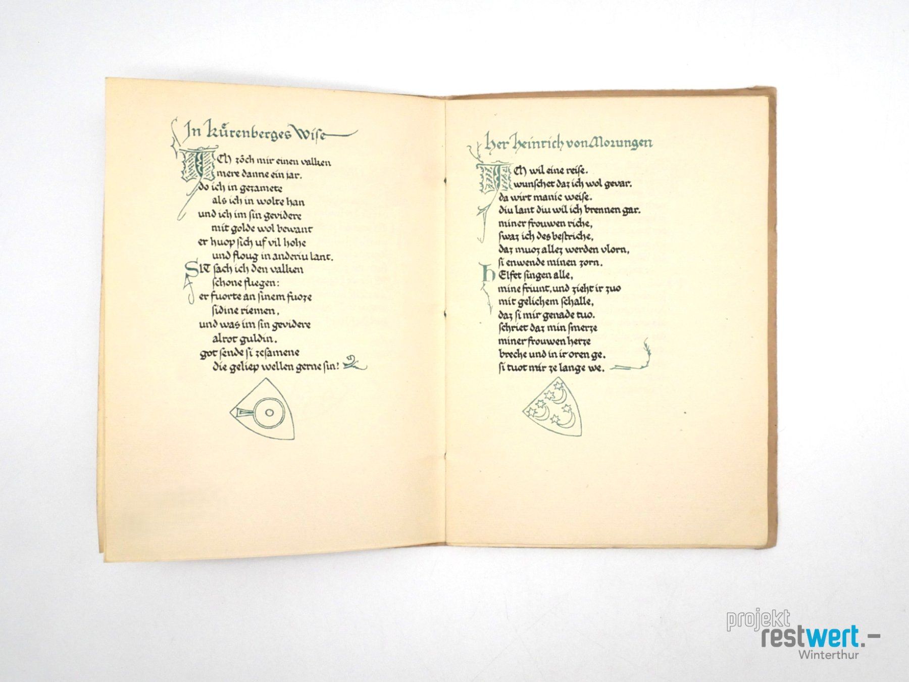 Libri: ANNA SIMONS - Altdeutsche Minnelieder – Usato da Winterthur venduto da Restwert_Winterthur 2