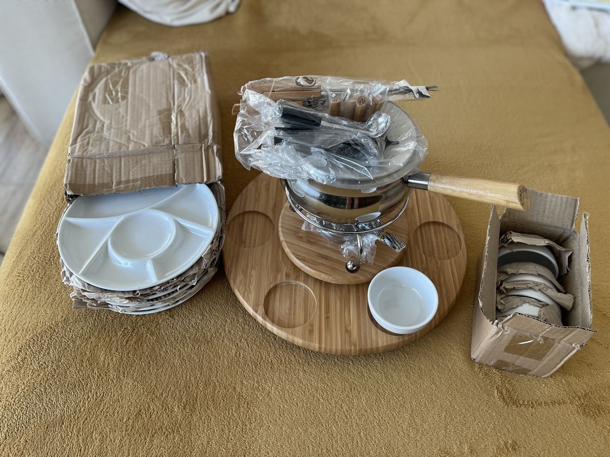 Set di piatti: Fleischfondue-Set inkl. Teller – Nuovo e nell'imballaggio originale da Frauenfeld venduto da G_Eric 2