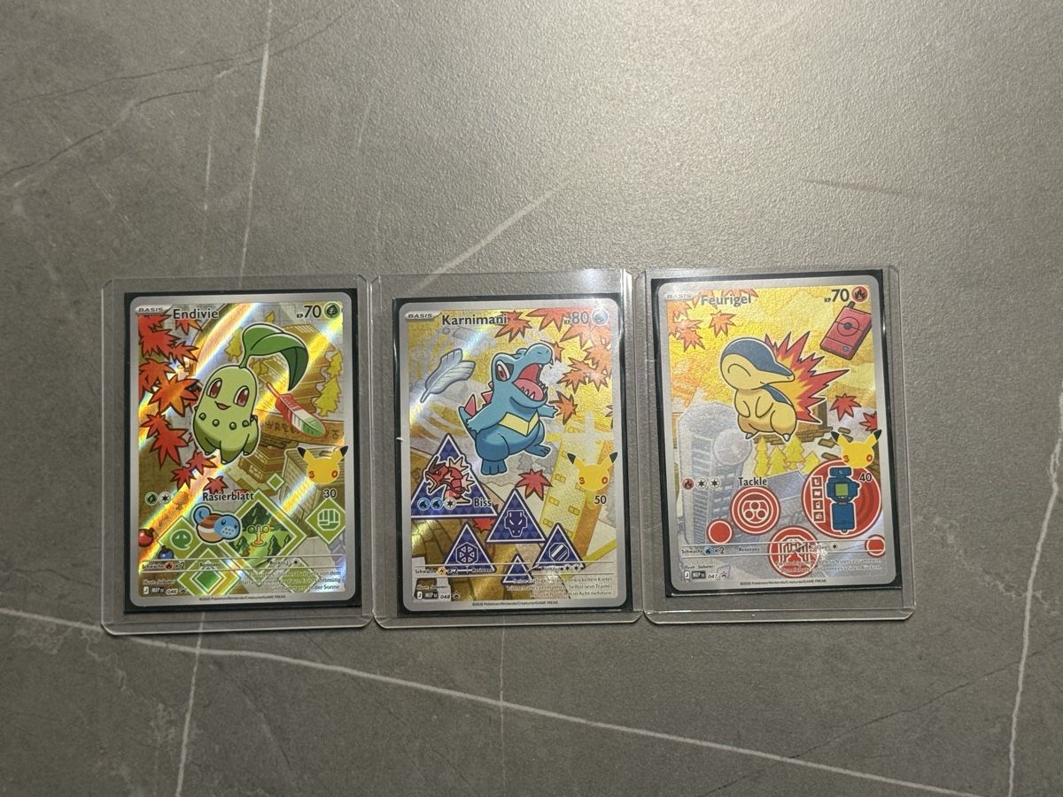 Pokémon Sammelbilder & Trading cards:     First Partner Series 2 Johto Starter Gen 2 – Neu (gemäss Beschreibung) aus Seuzach von LeoBaj