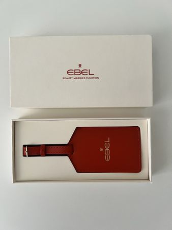 EBEL – Porte-étiquette bagage cuir (luggage tag)
