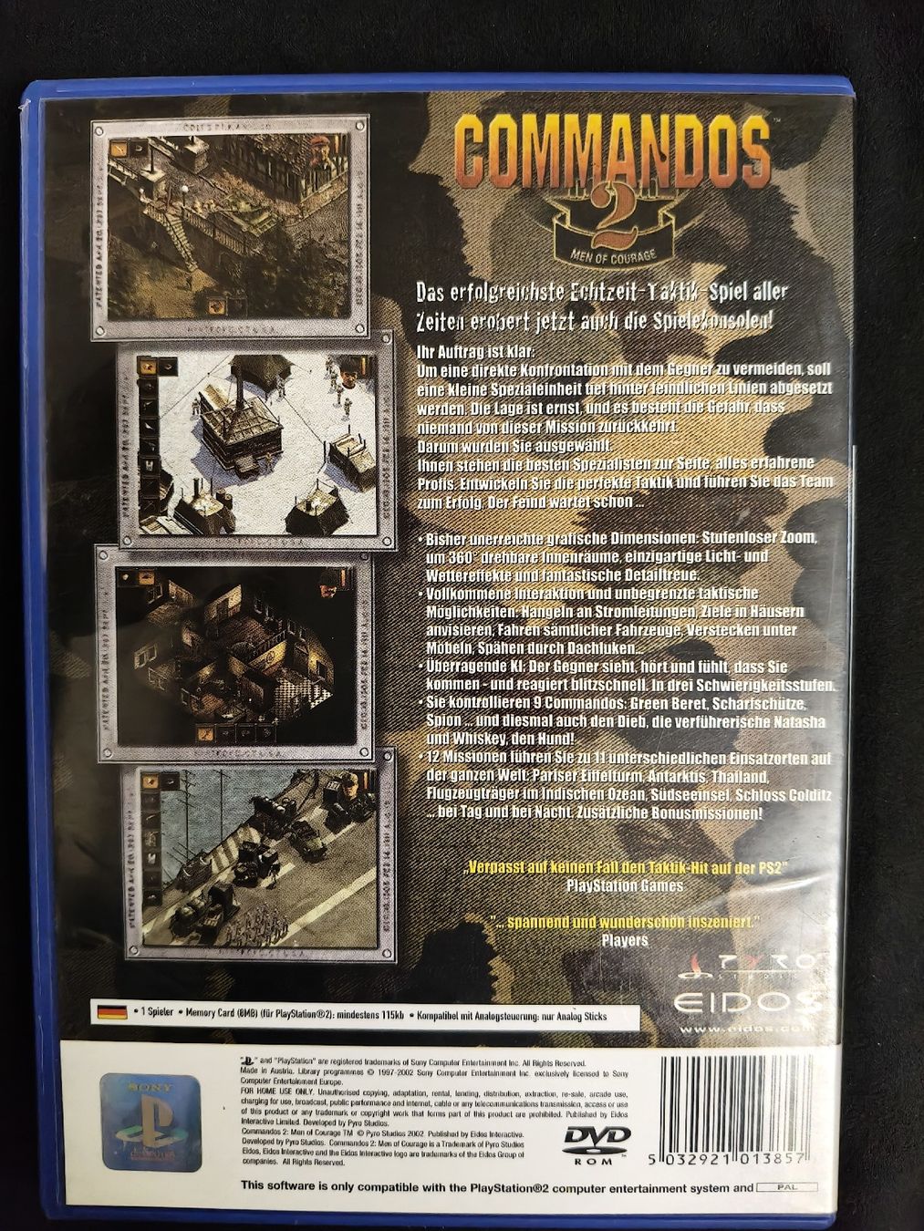Giochi: Commandos 2 - Men of Courage PS2 - Top Zustand – Usato da Grüningen venduto da Mr.Michi 1