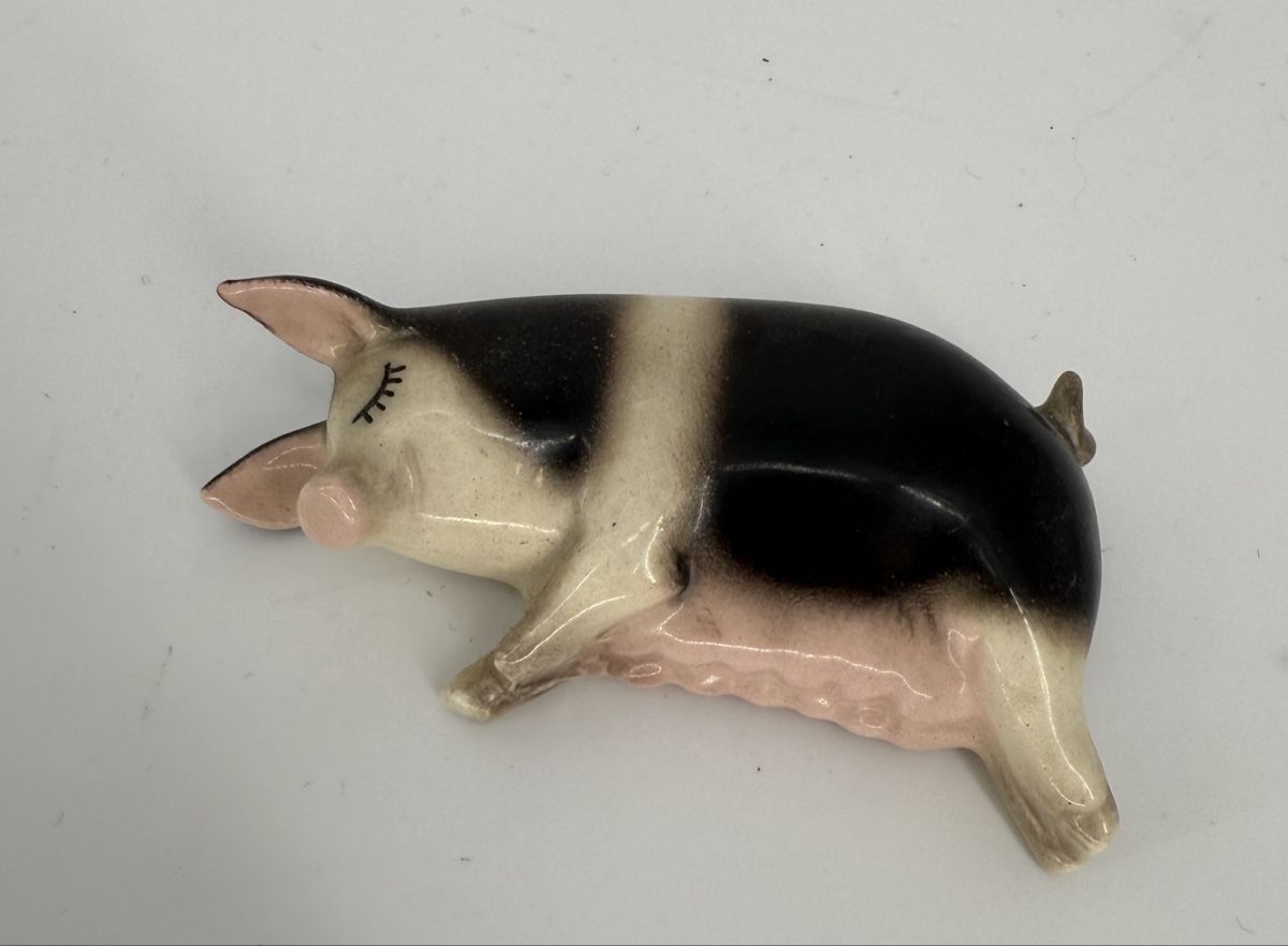 Statuette: Keramik Deko Figur Schwein – Usato da Auenstein venduto da moin. 1