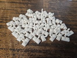 lego 4623 lot de 50 pièces White Plate, Modified 1 x 2