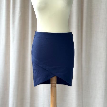 Jupe tulipe courte bleu - Terranova
