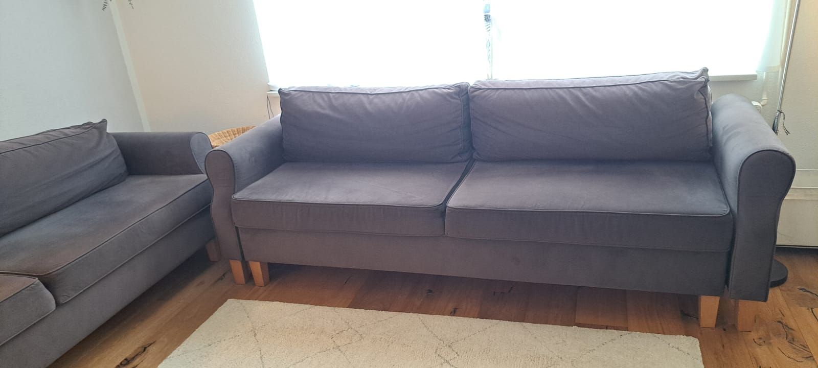Sofas: Sofa / Schlafsofa – 2 identische Sofas, dunkelgrau – Gebraucht aus Uznach von Nyric 2