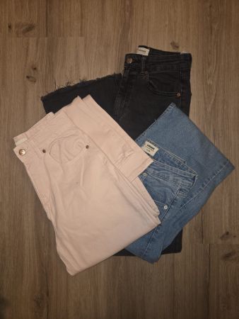 Wide Leg Jeans Gr. 34 – Damen