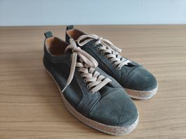 Schöne Sommerschuhe aus Veloursleder, Navyboot, 42