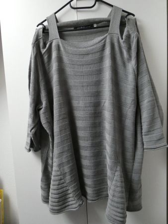 Pullover grau-olive, Gr. ca. 48