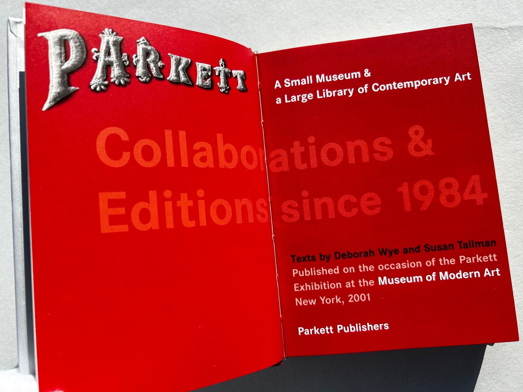 Libri: Parkett: Collaborations & Editions since 1984 Buch – Usato da Zürich venduto da Coffeetable88 1