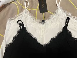 Alles muss weg 2 Tops mit Spitzen xs/s