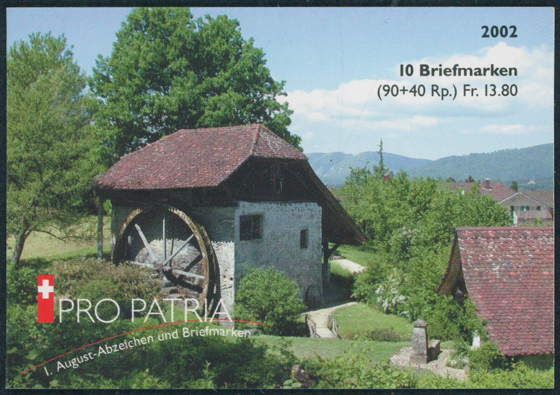 Tutti i francobolli: 2002 - Pro Patria - Markenheftchen - Ersttag ET – Usato da Schindellegi venduto da leecollect