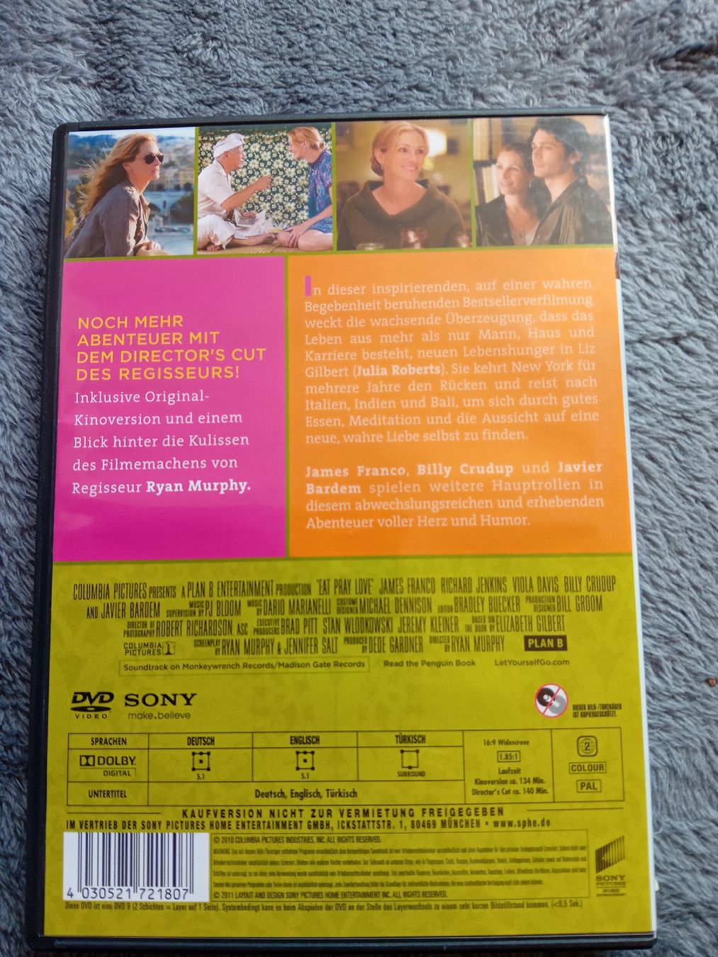 Alle DVDs: DVD Eat Pray Love – Gebraucht aus Witterswil von hele04 1