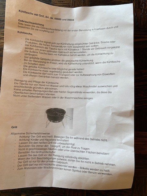 Griglie: Grill "portable" to go – Nuovo (secondo la descrizione) da Langnau i. E. venduto da Sturmwind3 2