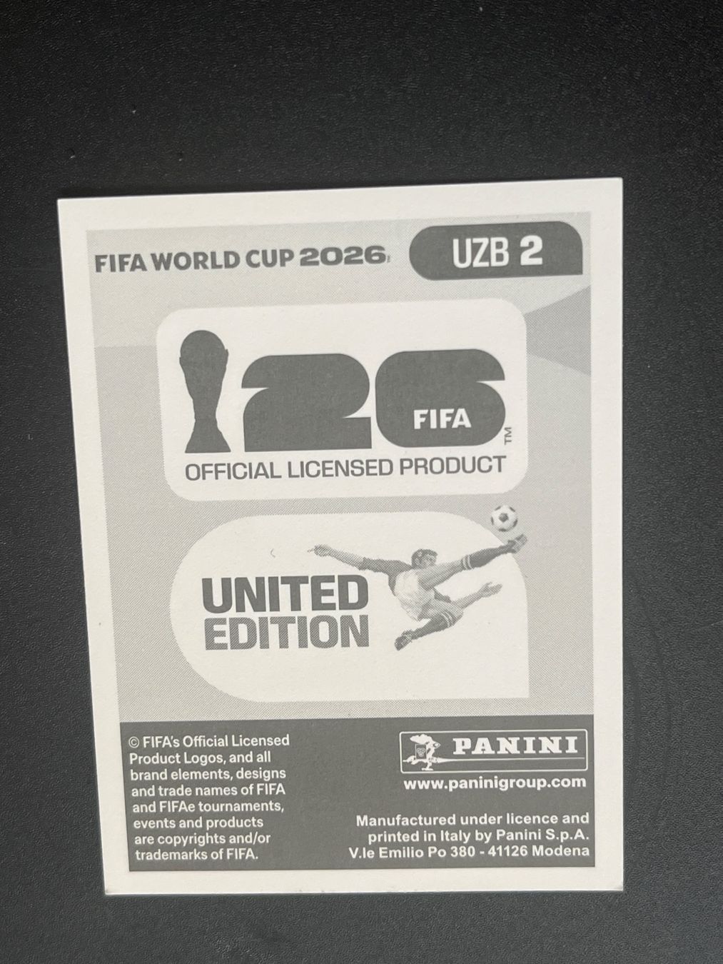 Panini Carte collezionabili: Panini UZB2 – Nuovo (secondo la descrizione) da Susten venduto da Rechnun 1