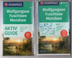 Kompass 4in1 Aktive Guide Wolfgangsee Fuschlsee Mondsee Deut