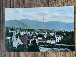 Alte PK / Vevey - Eglise anglaise Gelaufen 1919