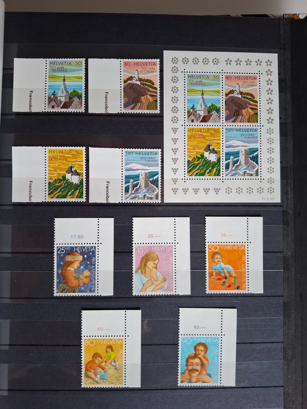 Tutti i francobolli: Schweiz 1987  Postfrisch. – Nuovo (secondo la descrizione) da Schaffhausen venduto da R_Muzh 2