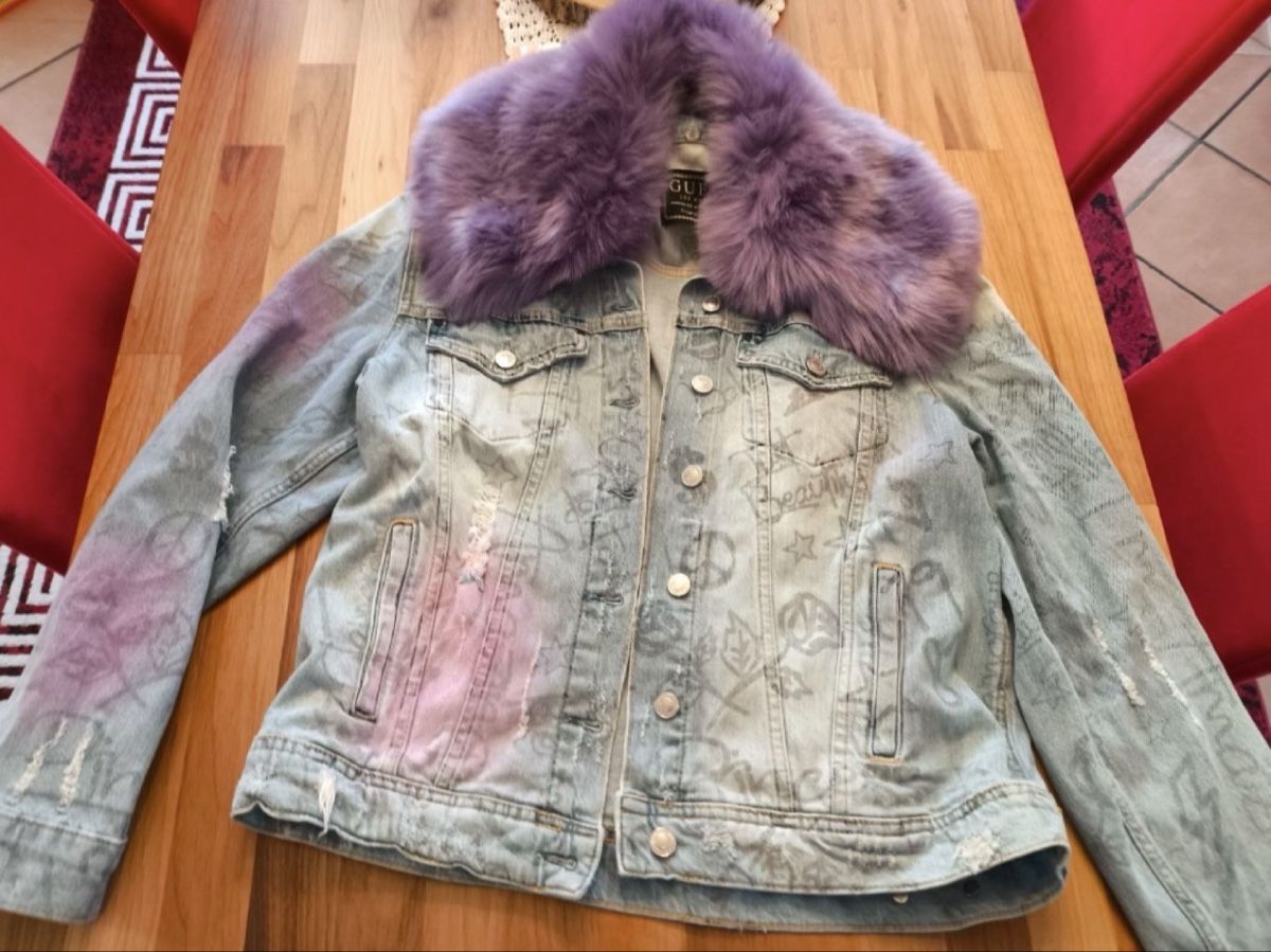 Guess Jacken: Jeansjacke GUESS Violett S – Neu (gemäss Beschreibung) aus Wolfwil von ISAsShop