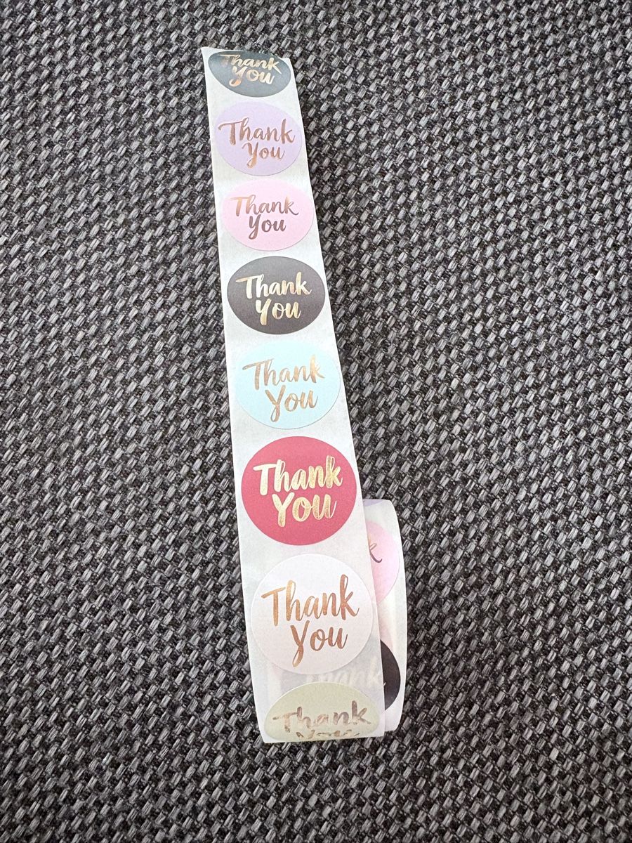 Sticker: Danke Aufkleber Rolle vers. Farben  – Nuovo (secondo la descrizione) da Frenkendorf venduto da kokira