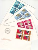SBK 711 - 714 im 4er-Block FDC